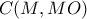 \displaystyle{C(M,MO)} \displaystyle{C(M,MO)}