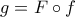 g=F \circ f g=F \circ f