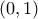 \displaystyle   \left ( 0,1 \right )