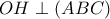 \displaystyle{ OH \perp (ABC)} \displaystyle{ OH \perp (ABC)}