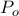 \displaystyle{P_o} \displaystyle{P_o}