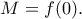 M=f(0). M=f(0).