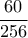 \displaystyle{\frac{60}{256}} \displaystyle{\frac{60}{256}}