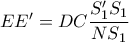 EE'=DC\dfrac{S_{1}'S_{1}}{NS_{1}}