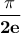 \displaystyle{\bf \frac{\pi}{2e}} \displaystyle{\bf \frac{\pi}{2e}}