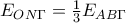 E_{ON\Gamma }=\frac{1}{3}E_{AB\Gamma } E_{ON\Gamma }=\frac{1}{3}E_{AB\Gamma }