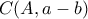 C(A,a-b)