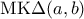 \mathrm{MK}\Delta(a,b)