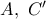 A,\ C'