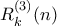 R_k^{(3)}(n) R_k^{(3)}(n)