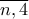 \overline {n,4} 