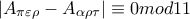 | A_{ \pi  \varepsilon  \rho }-A_{  \alpha  \rho  \tau }| \equiv 0mod11