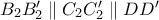 B_{2}B'_{2}\parallel C_{2}C'_{2}\parallel DD'