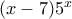 (x-7)5^x