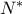 N^{*}
