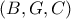 (B,G,C)