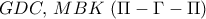 GDC,\,MBK\,\,(\Pi  - \Gamma  - \Pi )
