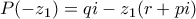 P(-z_1)=qi-z_1(r+pi)