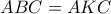 ABC=AKC