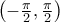 \left( -\frac{\pi}{2}, \frac{\pi}{2} \right)