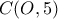 \displaystyle{C(O,5)}