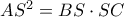 AS^2=BS\cdot SC