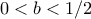 0<b<1/2