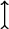 \begin{tikzpicture}\draw [>->,thick] (0,0.0) -- (0.0,0.6)\end{tikzpicture}