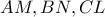 AM,BN,CL