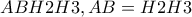 ABH2H3,AB=H2H3