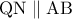 \rm QN\parallel AB