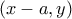 (x-a,y)