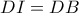 DI = DB