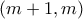(m+1,m)