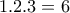 1.2.3=6