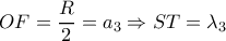 OF=\dfrac{R}{2}=a_{3} \Rightarrow ST=\lambda _{3}