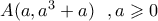 A(a,{a^3} + a)\,\,\,\,,a \geqslant 0