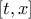 [t,x]
