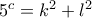 5^c=k^2+l^2