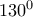 130^0