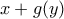x+g(y)