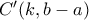 C&rsquo;(k, b-a)