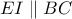 EI \parallel BC