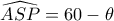 \widehat {ASP} = 60-\theta