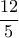 \dfrac{12}{5}
