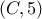 \left( {C,5} \right)