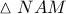\vartriangle NAM