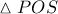 \vartriangle POS