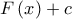 \displaystyle{ 
F\left( x \right) + c 
}