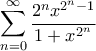 \displaystyle{ \sum_{n=0}^{\infty} \frac{2^n x^{2^n - 1}}{1 + x^{2^n}}}